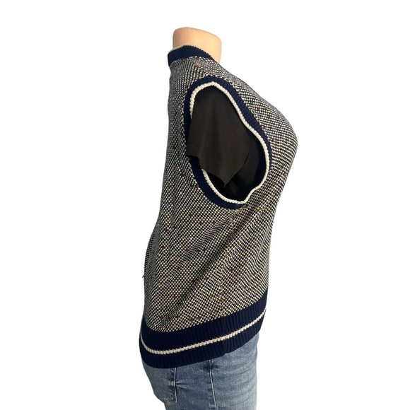Le Chevron Vintage Knit Sweater Vest - Picture 6 of 9